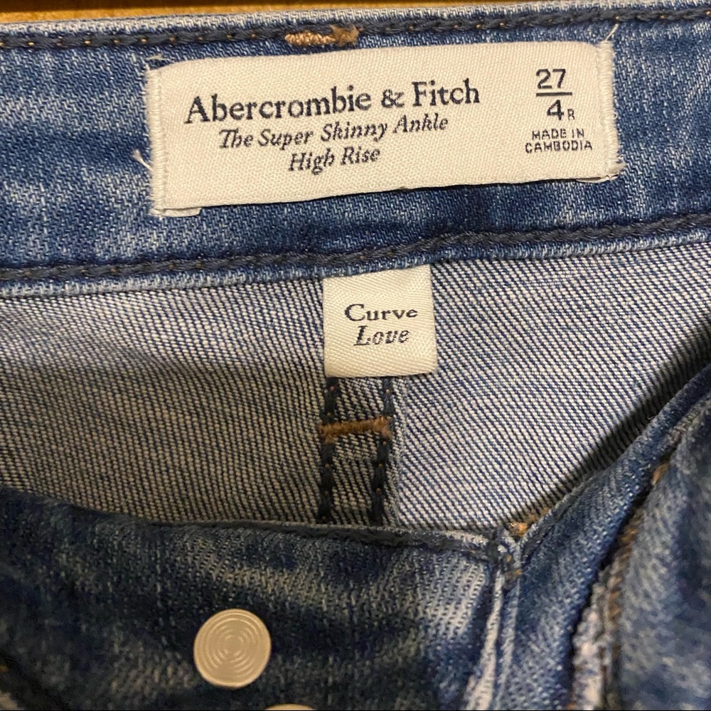 Super skinny high rise- curve love Abercrombie